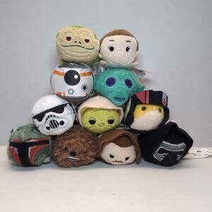 Lot of 11 Star Wars Disney Tsum Tsum Plush Bundle
